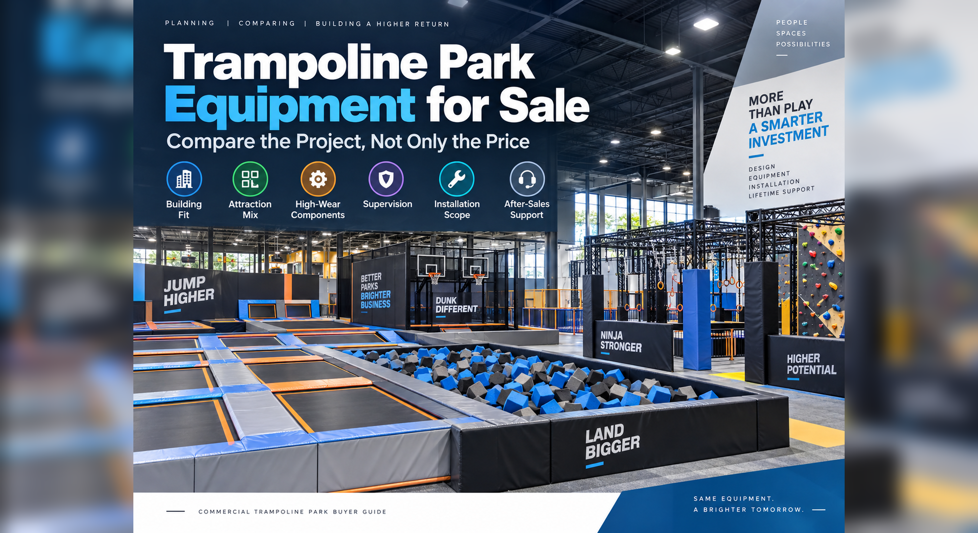 Trampoline Park Equipment for Sale: Compare the Project, Not Only the Price